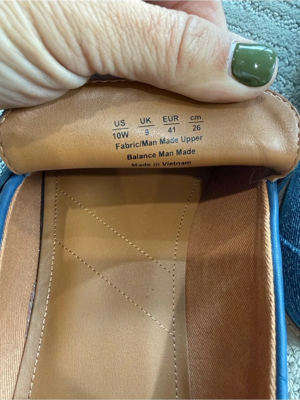 Franco Sarto Denim Chrissy Penny Loafers Blue Women’s 10W Wide